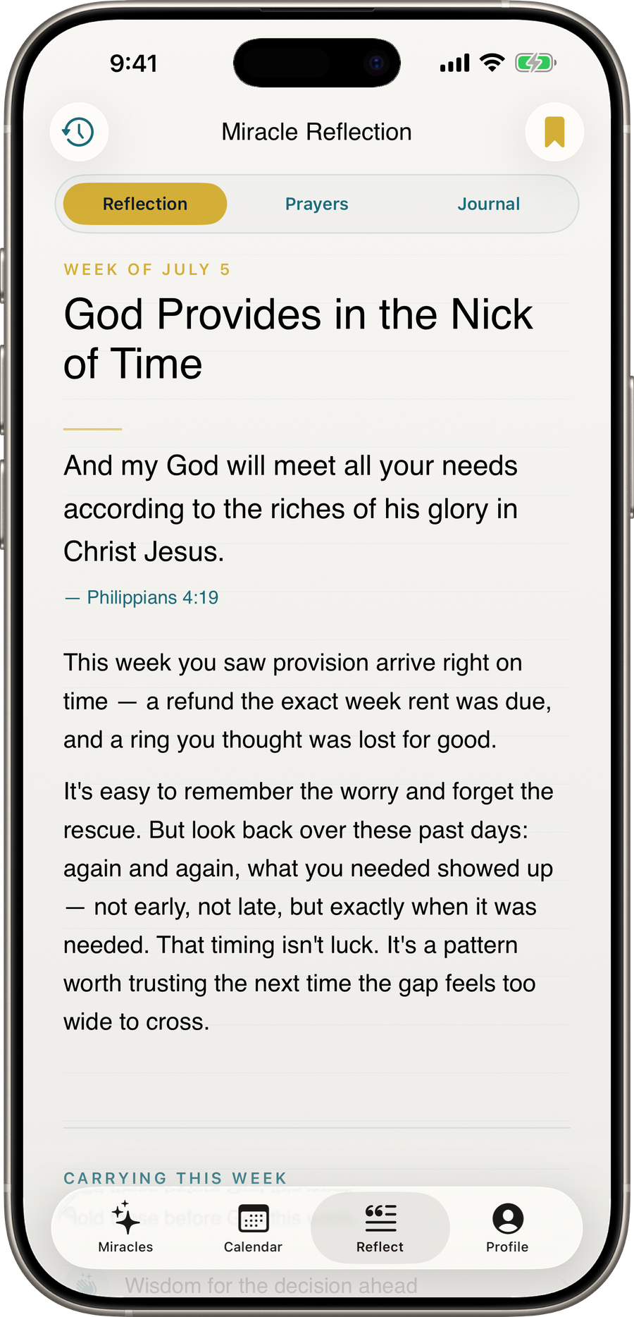 Scripture, woven into your week